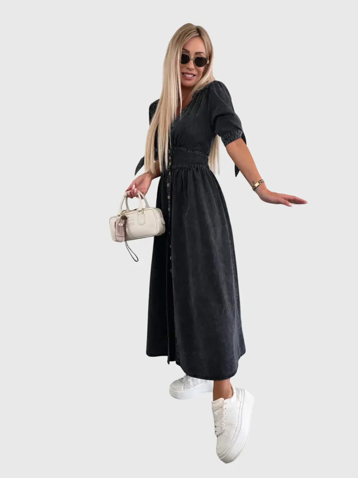 Sophia™ | Elegant Denim Dress