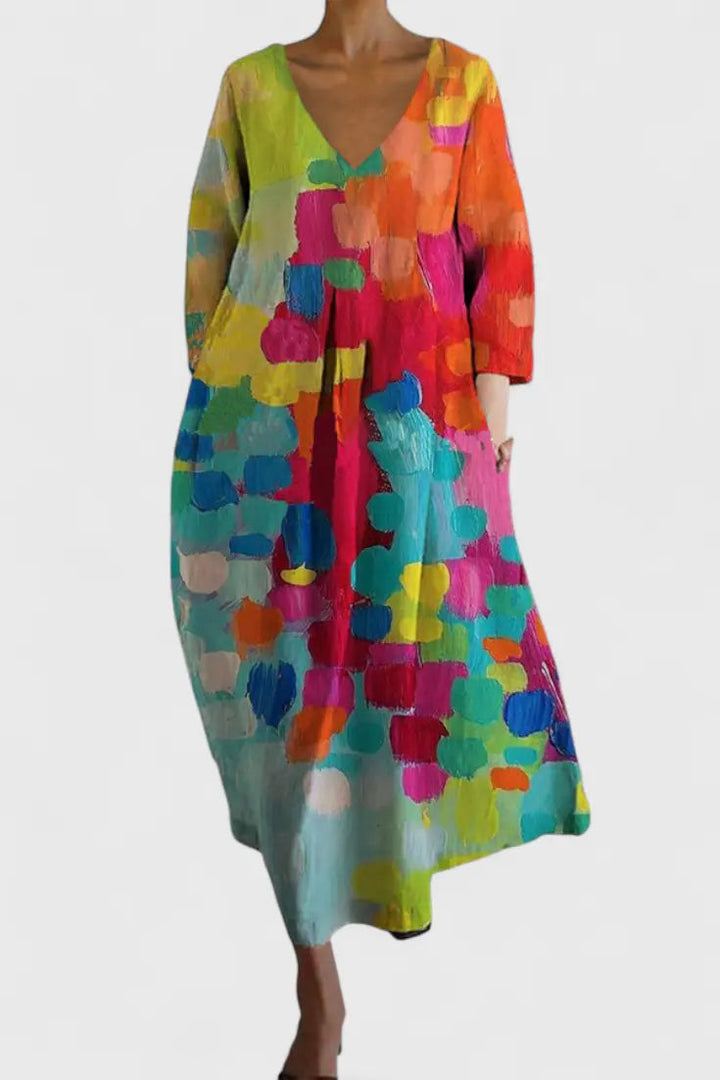 Isalinde | Comfortable V-neck Dress